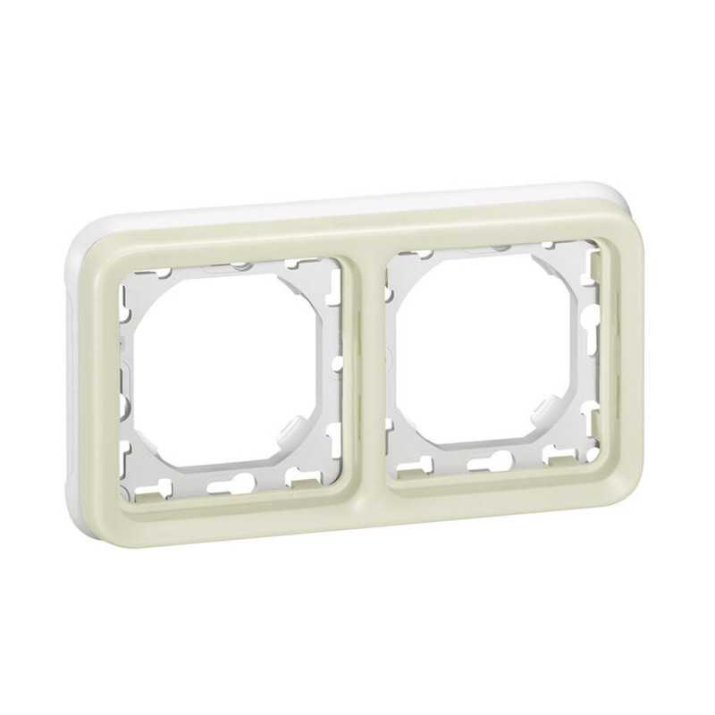 Plaque+support 2ph blanc