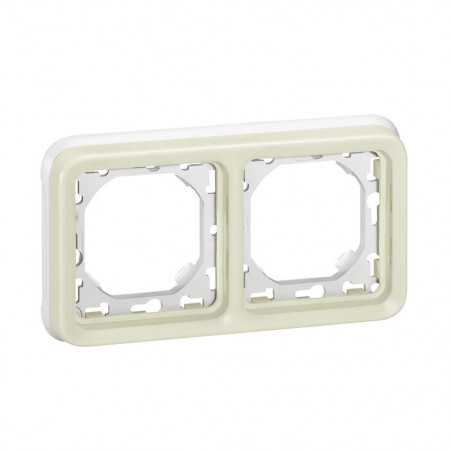 Plaque+support 2ph blanc