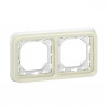 Plaque+support 2ph blanc