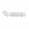 Douchette émeraude 1f + flexible pvc blanc 150cm + support u