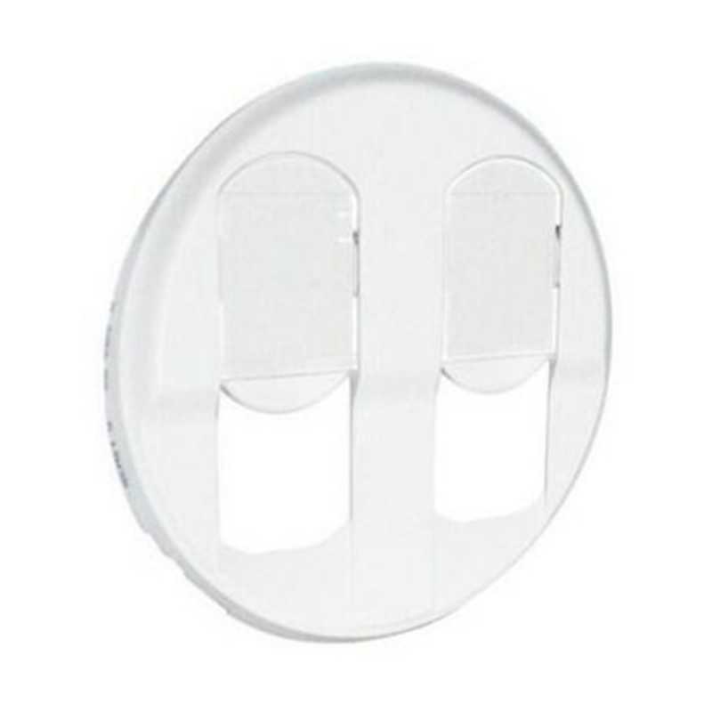 Enjoliveur Blanc prise rj45 double*