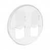 Enjoliveur Blanc prise rj45 double*