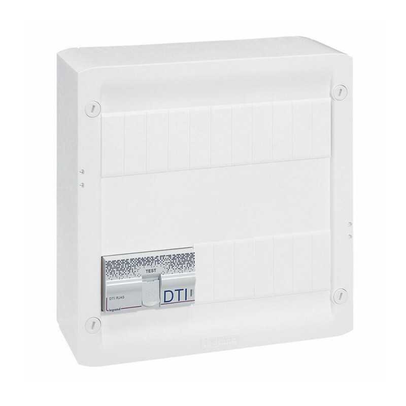 Coffret de communication Basique 4 RJ45 STP Drivia 13