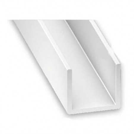 Profilé U 16x10 PVC blanc 2M