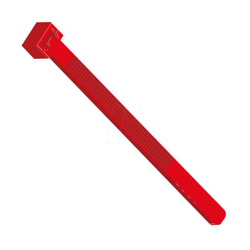 Collier de cablage rouge 100x2.5