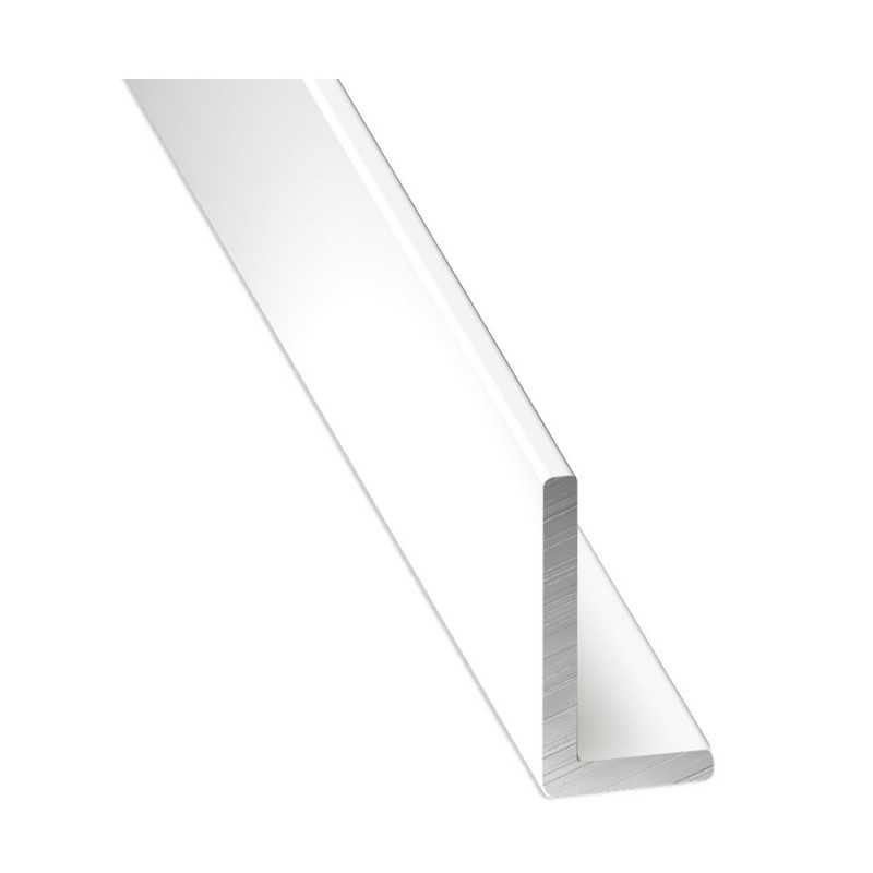 Cornière alu laqué blanc 20x15x15mm 2M