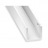 Profil U PVC blanc 62x87x62x12mm int.63 1m