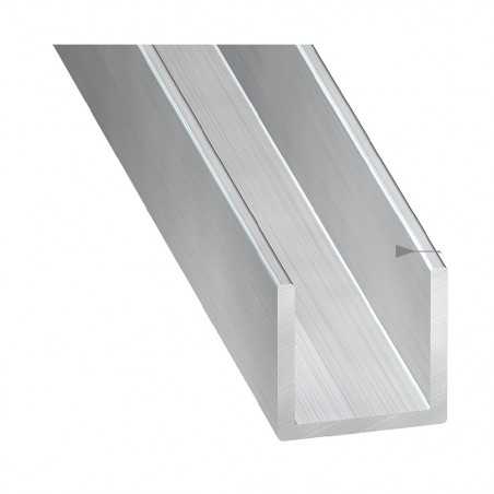 Profilé U alu brut 10x10 2M