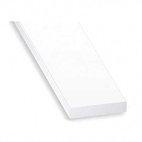 P50 Plat 25mm PVC blc 1M