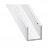Profilé U 15x15x15x15mm 2M alu laqué blanc uc5