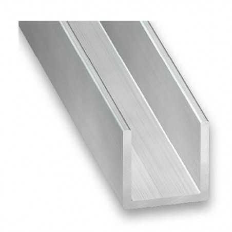 Profilé U20x22x20x15mm 2M alu brut uc5