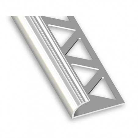 P50 1-4 rond carrelage PVC blanc 10mm 2M50 uc5