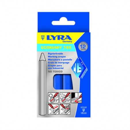 Craie marquage bleue 12pces