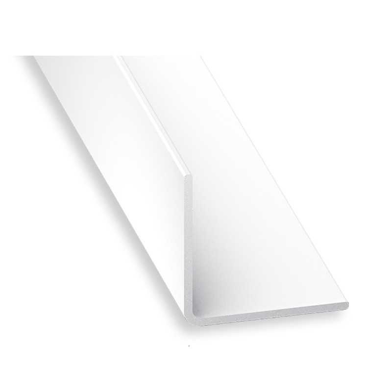 Cornière PVC égale 20mm blanc 1M