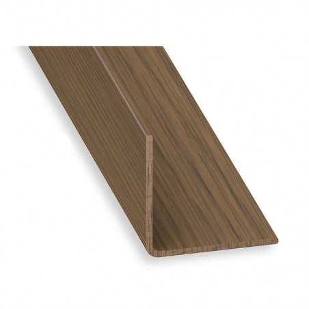 Cornière égale 20mm PVC noyer 2M