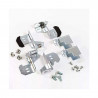 Supports pour plaque de fond x4