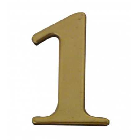 Adhésif N°1 plastique doré H40mm