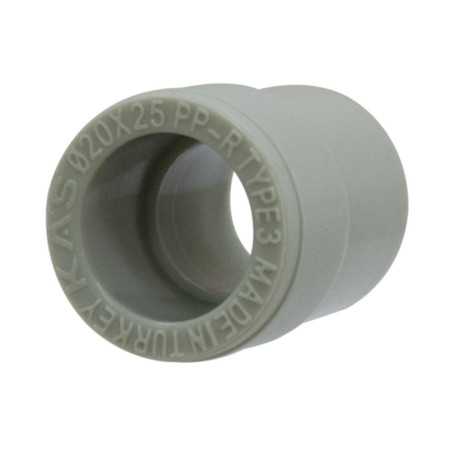 Manchon réducteur pour conduits de Ø25mm à 20mm gris mâle femelle