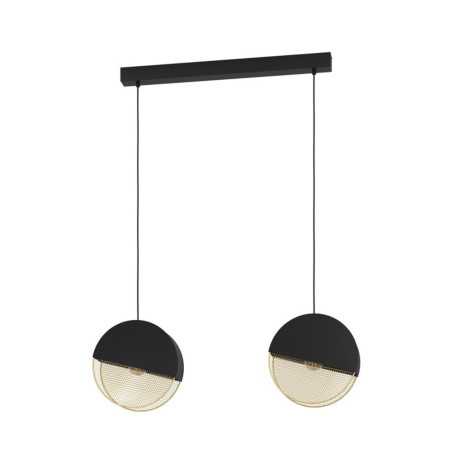 Suspensionnoir-doré 2X E27MUMBLES40W H110
