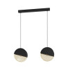 Suspensionnoir-doré 2X E27MUMBLES40W H110