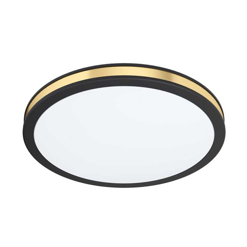 Plafonnier noir-or PESCAITOLED 12w 1350lm warm white D280