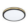 Plafonnier noir-or PESCAITOLED 12w 1350lm warm white D280