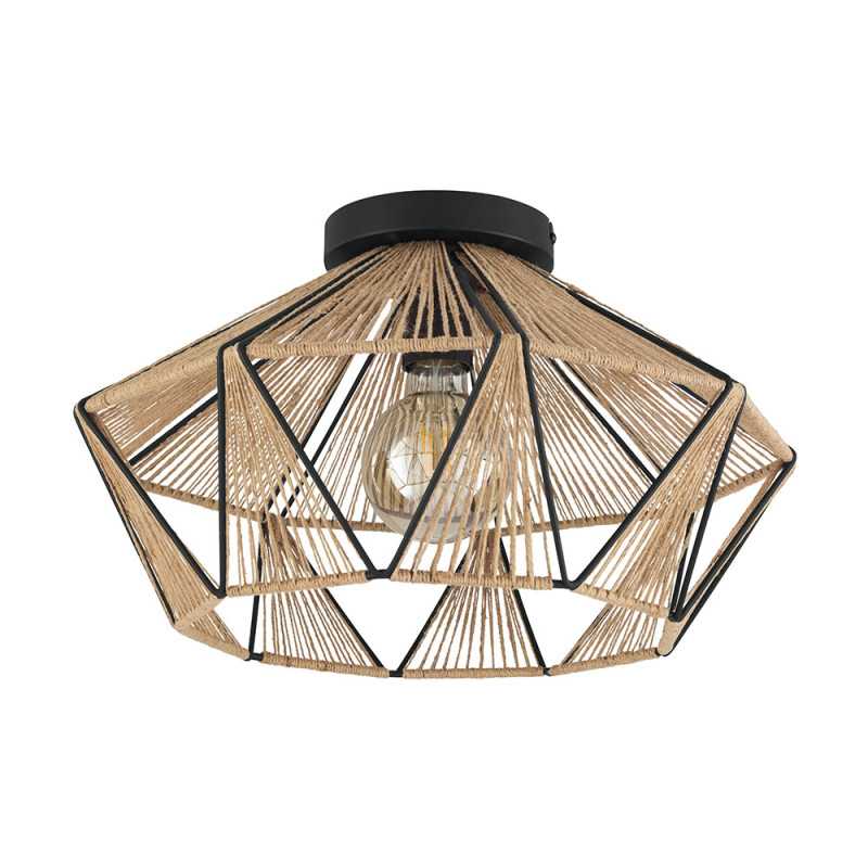 Plafonnier  en tissus-nature ADWICKLE P E27 40W D44