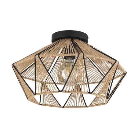 Plafonnier  en tissus-nature ADWICKLE P E27 40W D44