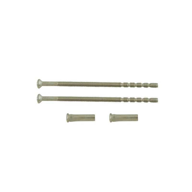 Lot de 2 Vis Et 2 Douilles Acier NickelÃ© L.9 X L.0.7
