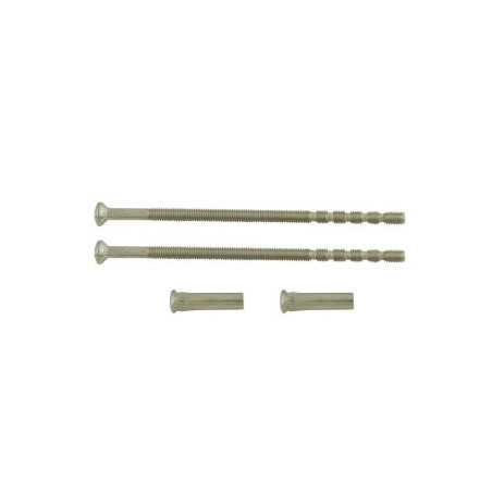 Lot de 2 Vis Et 2 Douilles Acier NickelÃ© L.9 X L.0.7