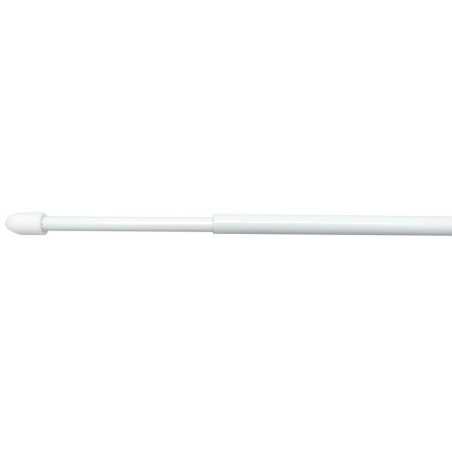 2 Barres Rondes Diam. 7 Mm Blanc Brillant 80-110 Cm Acier