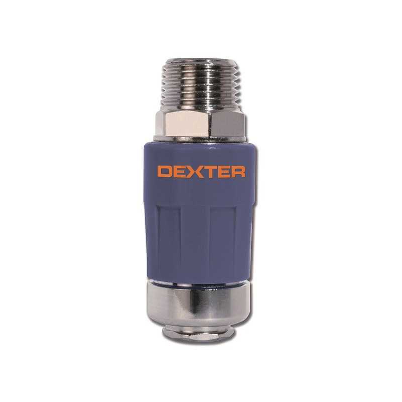 Connecteur sécurité mâle 1-4 en laiton 20 bars DEXTER