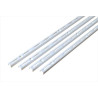 Lot de 4 crémaillères simples acier H.100 cm entraxe 50 mm