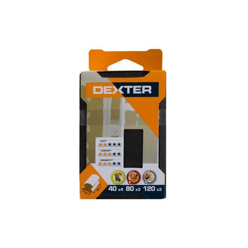 Cale à poncer + 10 patins abrasifs 100 X 70 Mm grains 40 - 80 - 120