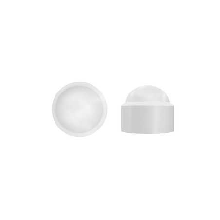 Lot de 4 Cache-Vis Plastique Blanc Standers