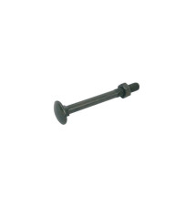 Lot de 8 Boulons tête Bombée Acier Zingué L.45 X Diam.7 Mm Afbat