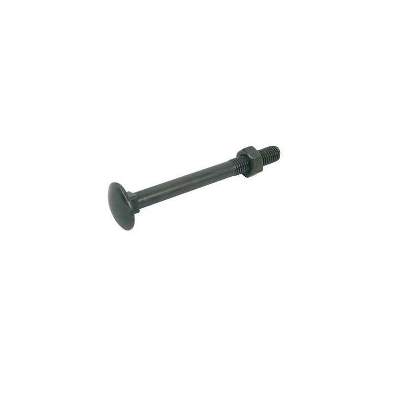 Lot de 8 Boulons tête Bombée Acier Zingué L.45 X Diam.7 Mm Afbat