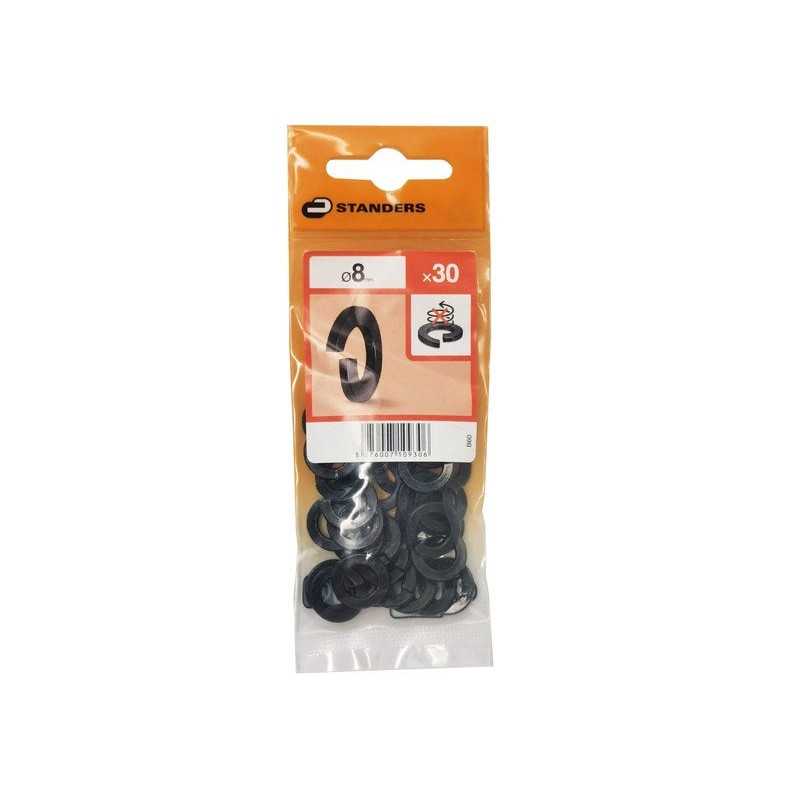 Lot de 30 rondelles en acier Carbone Zingué Diam.8.1 Mm