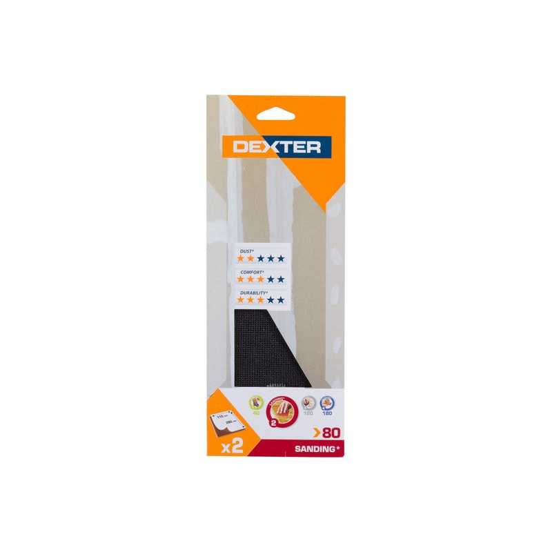 Lot de 2 abrasifs plâtre 115X280 Grain 80