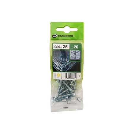 Lot de 20 Vis autoperceuse Acier Tête Fraisée Phillips Standers X L.25 Mm