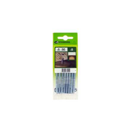 Lot de 8 Vis Acier Standers X L.50 Mm