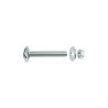 Lot de 20 boulons tête ronde acier zingué L.16 X Diam.4 Mm Standers