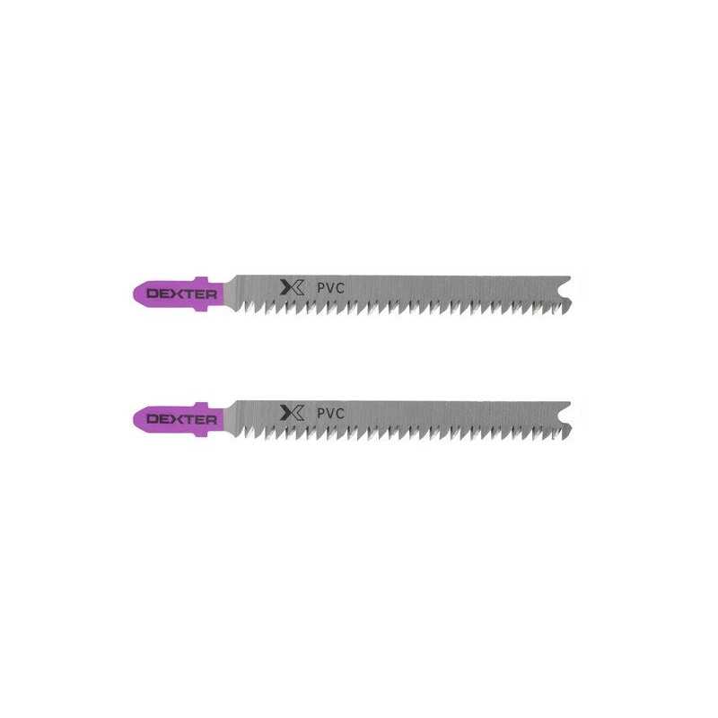 Lot de 2 lames pour plexiglass et pvc coupe droite 3-30 Mm