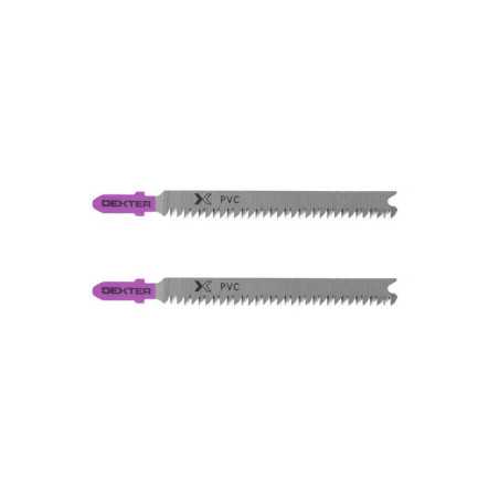 Lot de 2 lames pour plexiglass et pvc coupe droite 3-30 Mm