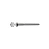 Lot de 8 vis acier tête 6 pansDiam.7 Mm X L.40 Mm
