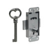 Serrure de meuble fer en applique Hettich 15 mm Réversible