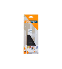 Lot de 2 grilles abrasives pour ponceuse de mur Grains 120