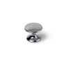 Lot de 4 Boutons De Meuble Rond Zamak Chromé H.27 X L.33 X P.33 Mm