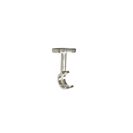 Support Extensible Tringle à Rideau 20 Mm Argent Clair Inspire