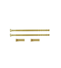 Lot de 2 Vis Et 2 Douilles Acier Laitonné L.9 X L.0.7